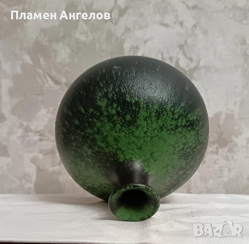 Винтидж керамична ваза - стил West Germany/Fat Lava - 70те години , снимка 5 - Вази - 54034970