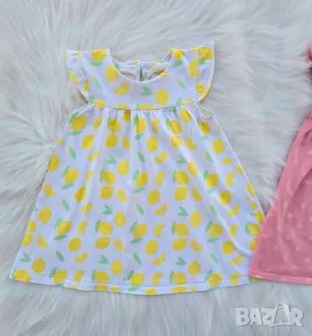 Детска рокля с лимони 18-24 месеца, снимка 2 - Бебешки рокли - 50088755
