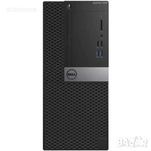 Продавам Гаранционнен компютър Dell OptiPlex 7040/4x3.2ghzThr/ssd128+160/8gb/RS-232/tower, снимка 3 - Работни компютри - 56116532