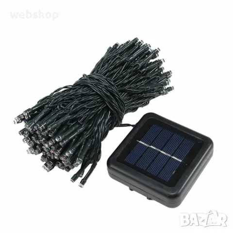 Водоусточиви Соларни коледни лампички 12 метра , 100 лампи,5 програми, снимка 7 - Декорация за дома - 47935443