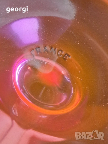 две френски чаши за мартини от ураново стъкло M1, снимка 12 - Чаши - 54163664