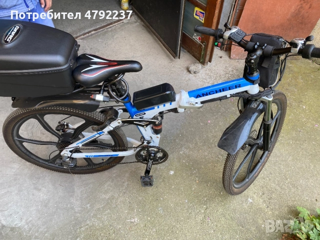 500 Вата! Електрическо Планинско Колело Ancheer 26 цола, снимка 4 - Велосипеди - 54149169