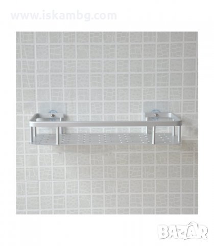 САМОЗАЛЕПВАЩА ЕТАЖЕРКА ЗА БАНЯ, АЛУМИНИЕВА - код 2501, снимка 6 - Други стоки за дома - 33938149
