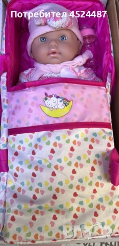 Кукла бебе с пълен комплект , снимка 7 - Кукли - 52580187
