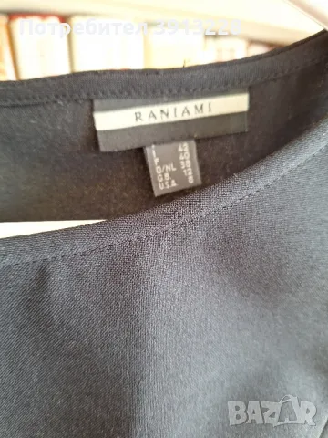 Черна рокля до под коляно., снимка 2 - Рокли - 50001773