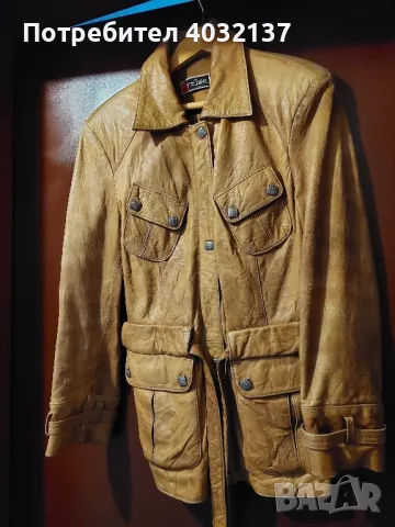 Кожено яке, снимка 3 - Якета - 47838225