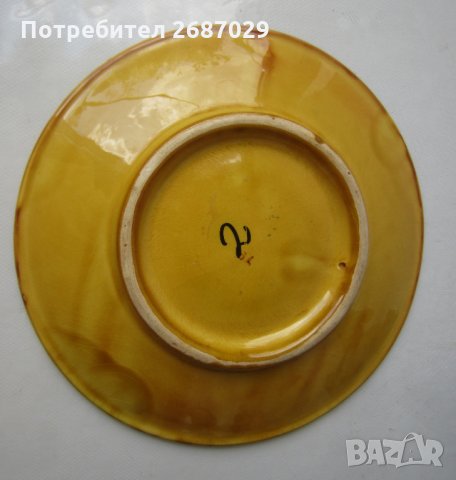 Стара керамична чиния за стена с глухари, глухар птица релеф, снимка 3 - Пана - 29729583