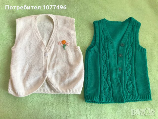 Нов Плетен Бебешки комплект елече, панталонки, терлички Ръчно плетени , снимка 11 - Комплекти за бебе - 30547091