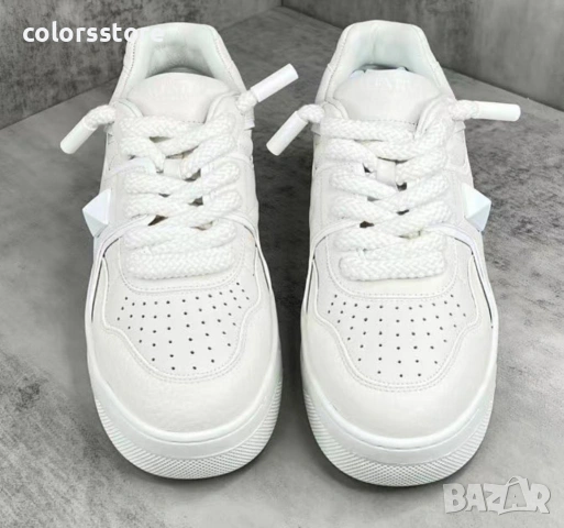 Бели кецове Valentino/BR121N, снимка 3 - Кецове - 53348394