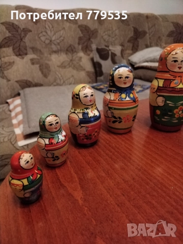 КРАСИВА СЪВЕТСКА МАТРЬОШКА ОТ 80 – ТЕ, снимка 4 - Антикварни и старинни предмети - 52586081