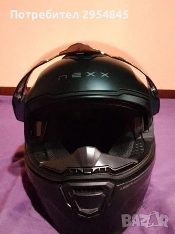 Мото каска , снимка 3 - Други спортове - 54355385