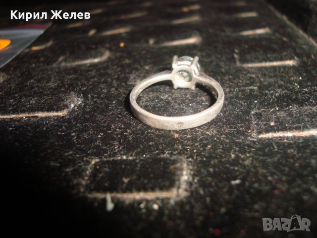 СРЕБЪРЕН НЕЖЕН АРТ ПРЪСТЕН СРЕБРО 925 с ФАСЕТИРАН ЦИРКОН 26218, снимка 9 - Пръстени - 33737127