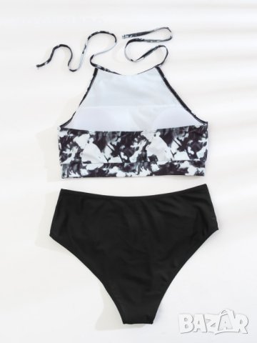 Дамски бански костюм от две части с щампа, 4цвята , снимка 7 - Бански костюми - 40633318