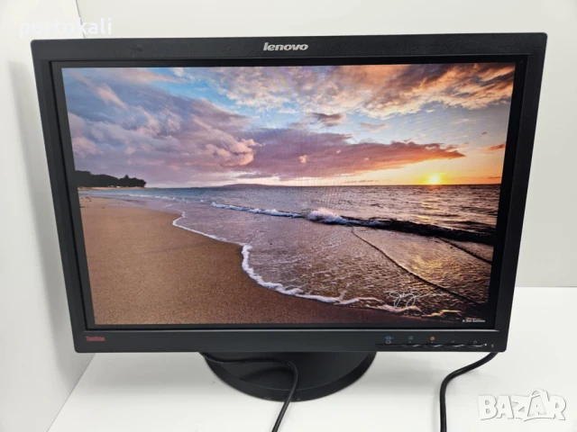 +Гаранция! Монитор Lenovo LT2252P 22" инча + кабели, снимка 6 - Монитори - 50986278