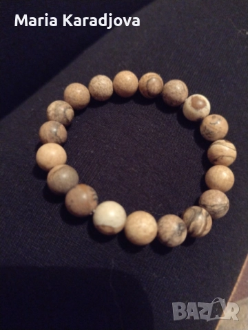 Гривна от пейзажен яспис