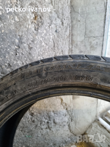 Bridgestone Turanza r17 215/45, снимка 3 - Гуми и джанти - 50661883
