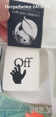 Off White Cotton Dress Italy Womens Size 40 / М НОВО! ОРИГИНАЛ! Дамска Рокля!, снимка 5 - Рокли - 53896051