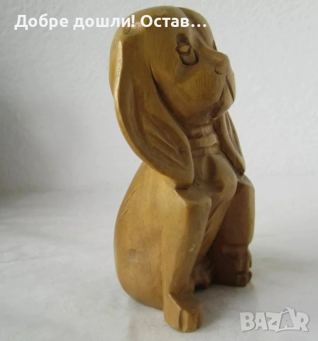 Кучета от дърво и керамика: Куче дърво дакел фигура статуетка, снимка 2 - Статуетки - 31623567
