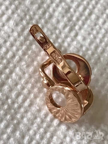 Руски златни обеци, снимка 2 - Обеци - 51837261