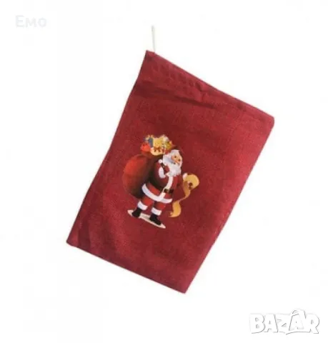Празничен Коледен чувал за подаръци за малки или големи, снимка 9 - Декорация за дома - 48002242