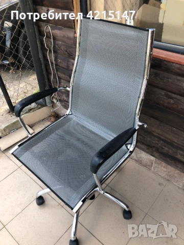 "Comfy"- High Leather Office Chair-ергономичен,конферентен офис стол, снимка 2 - Столове - 54301649