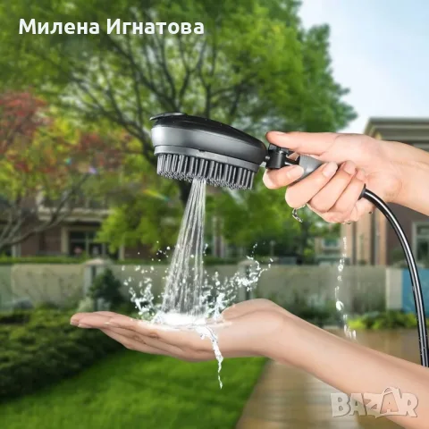Преносим душ 8L за кучета, велосипеди и спортни принадлежности – без електрическо захранване, снимка 9 - За кучета - 55959762