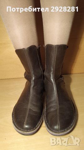 Дамски боти от естествена кожа, снимка 4 - Дамски боти - 31273893