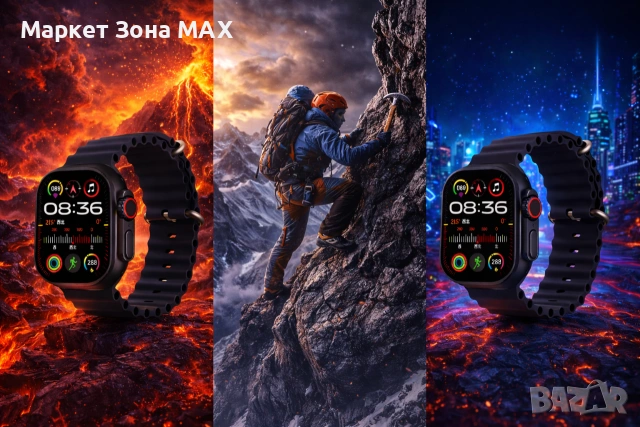 Уникален Смарт часовник, T900 Ultra 2.0, снимка 3 - Мъжки - 53134872