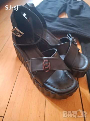 НОВИ Дамски сандали 38 момер, снимка 3 - Сандали - 54082469