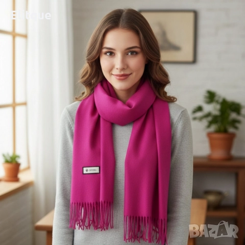 Луксозен кашмирен шал за зимата – Стил и комфорт всеки ден, снимка 6 - Шалове - 52749697
