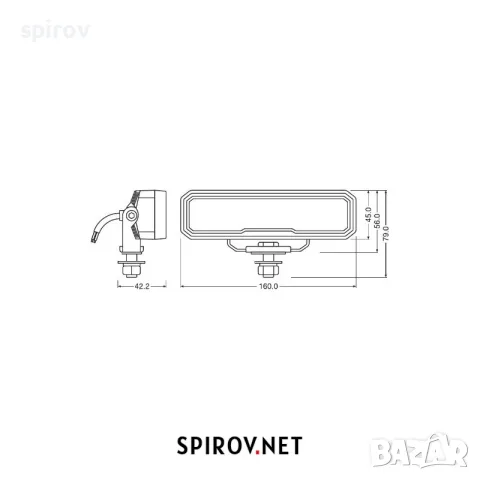 LED бар OSRAM LEDriving WL VX150-WD 12V-24V, снимка 4 - Части - 55716046