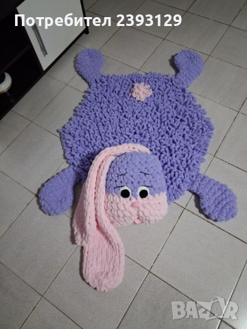 Детско плетено килимче/играчка, снимка 4 - Мебели за детската стая - 51687975