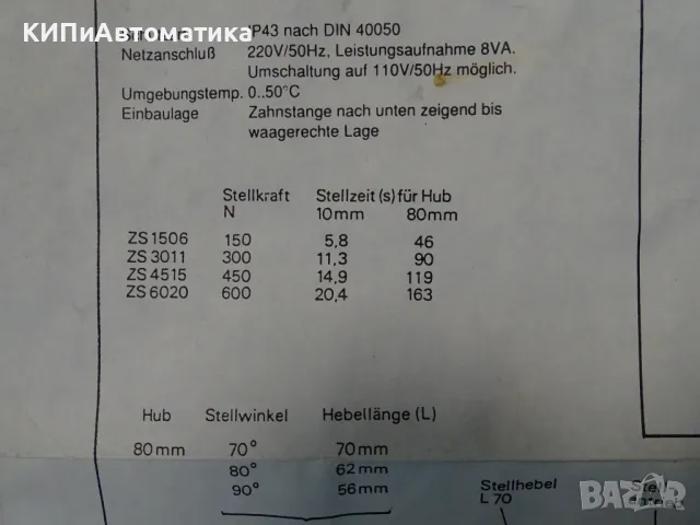 електромеханичен модул Kieback& Peter typ ZS1506/SO drive control modul box, снимка 10 - Резервни части за машини - 47789130