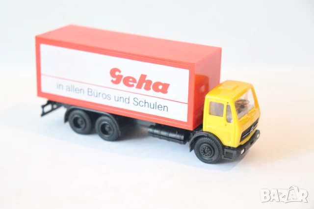 HERPA 1:87 H0 MERCEDES BENZ КАМИОН TIR МОДЕЛ КОЛИЧКА, снимка 3 - Колекции - 50496288