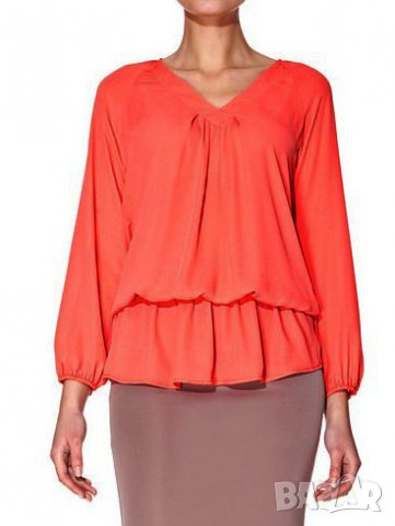 Дамска блуза в оранжево марка by Hellene - 2XL
