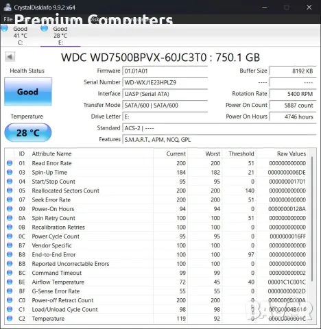 Хард дискове за лаптоп (2.5") - 1TB, 750GB, 500GB, 320GB, 250GB (Тествани), снимка 2 - Твърди дискове - 55946856