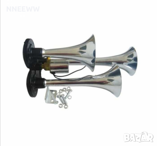 Тромба 3ка 12V / 24V Клаксон за камион , снимка 2 - Аксесоари и консумативи - 44523981