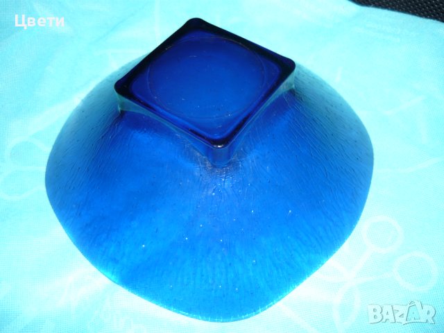 2 финни фруктиери от кристално стъкло в синьо - 19,90 лв. всяка, снимка 12 - Чинии - 40842517