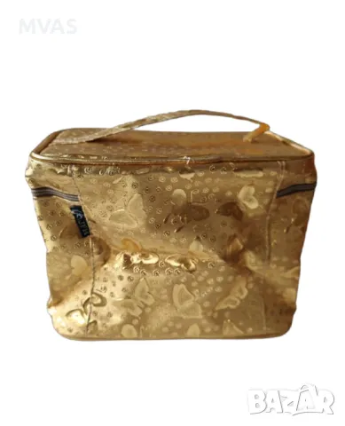 Нова дамска козметична чантичка златна или сребърна, снимка 3 - Други - 49328146