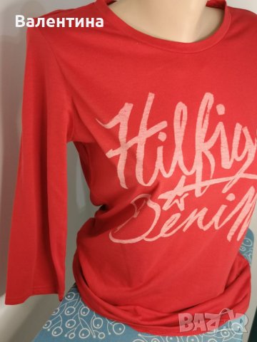 Разпродажба! Hilfiger Denim дамска маркова блуза , L, снимка 2 - Блузи с дълъг ръкав и пуловери - 36619007