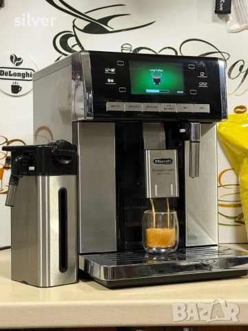 Кафемашина кафе автомат delonghi Primadonna Exclusive с гаранция, снимка 5 - Кафемашини - 52730436