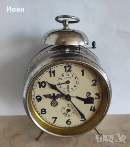 Работещ стар немски будилник от началото на миналия век