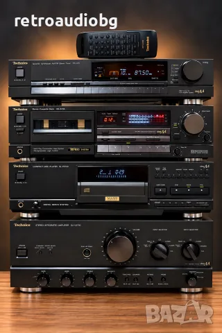 🔈ТОП колекционерски аудио сет TECHNICS - Class AA - усилвател, дек, тунер, CD🔈