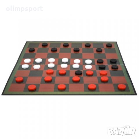 Игра 3 в 1 –270726 шах, дама и шашки с платно с размери 46.5х46.5 см, снимка 3 - Шах и табла - 35652754