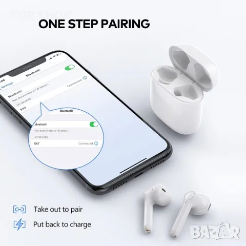 Нови безжични спортни слушалки с калъф за зареждане и шумопотискане, снимка 7 - Bluetooth слушалки - 49451008