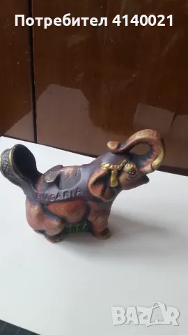 Керамичен слон, снимка 4 - Антикварни и старинни предмети - 48663618