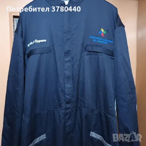 Нов италиански тъмносин гащеризон,размер 2XL, снимка 2 - Автомонтьори - 49185872