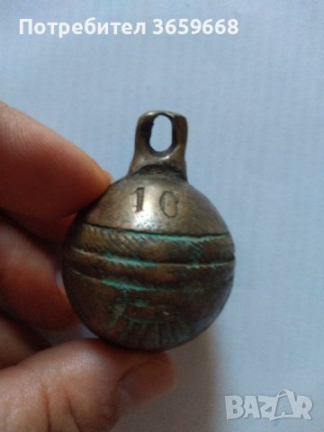 Старо медно звънче от сбруя , снимка 3 - Антикварни и старинни предмети - 42160521