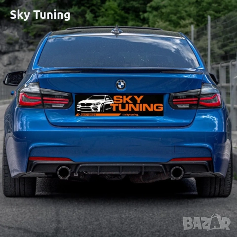 Bmw f30/31 M performance Дифузьор задна броня с щипки Бмв ф30/31 М