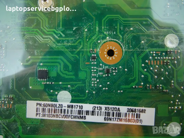 Оригинална дънна платка за лаптоп ASUS X512 X512D X512DK REV: 2.1 AMD Ryzen 3 3250U, снимка 4 - Части за лаптопи - 53188997